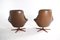 Swivel Chairs with Stools by H. W. Klein for Bramin, 1975, Set of 4, Image 5