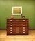 Antique Oak Architect's Plan Chest with Brass Cup Handles, 1890s, Image 2