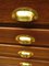 Antique Oak Architect's Plan Chest with Brass Cup Handles, 1890s, Image 10