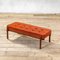 Red Bench with Wooden Structure and Fabric Pillow attributed to Ico & Luisa Parisi, 1960s, Image 1