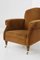 English Brown Velvet Armchairs, 1950s, Set of 2 10