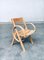 French Handmade Oak Side Chair Set, France, 1950s, Set of 2, Image 10