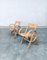 French Handmade Oak Side Chair Set, France, 1950s, Set of 2, Image 20