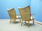 Cherry Wingback Armchairs, 1950s, Set of 2 4