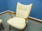 Cherry Wingback Armchairs, 1950s, Set of 2 9