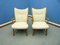 Cherry Wingback Armchairs, 1950s, Set of 2 5