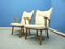 Cherry Wingback Armchairs, 1950s, Set of 2 3