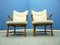 Cherry Wingback Armchairs, 1950s, Set of 2 1