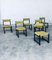 Mid-Century Modern Dining Chair Set by J. Batenburg for Mi, Belgium 1969, Set of 6, Image 33