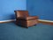 Leather Club Chair & Footstool by Ernst Martin Dettinger for WK, 1970s, Set of 2, Image 4