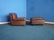 Fauteuil et Repose-pieds en Cuir par Ernst Martin Dettinger pour WK, 1970s, Set de 2 2