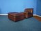 Leather Club Chair & Footstool by Ernst Martin Dettinger for WK, 1970s, Set of 2 3