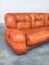 Mid-Century Modern Italian Leather 3 Seat Sofa, 1970s 10