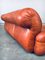 Mid-Century Modern Italian Leather 3 Seat Sofa, 1970s 12