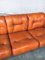 Mid-Century Modern Italian Leather 3 Seat Sofa, 1970s 3