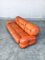 Mid-Century Modern Italian Leather 3 Seat Sofa, 1970s 18