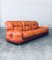 Italienisches Mid-Century 3-Sitzer Ledersofa, 1970er 19