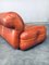 Mid-Century Modern Italian Leather 3 Seat Sofa, 1970s 13