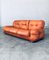 Mid-Century Modern Italian Leather 3 Seat Sofa, 1970s 25