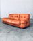 Mid-Century Modern Italian Leather 3 Seat Sofa, 1970s, Image 25