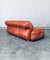 Mid-Century Modern Italian Leather 3 Seat Sofa, 1970s 16