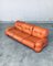Mid-Century Modern Italian Leather 3 Seat Sofa, 1970s, Image 23