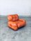 Mid-Century Modern Italian Leather Lounge Chair Set, 1970s, Set of 2 21