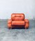 Mid-Century Modern Italian Leather Lounge Chair Set, 1970s, Set of 2, Image 19