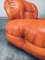 Mid-Century Modern Italian Leather Lounge Chair Set, 1970s, Set of 2, Image 4