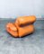 Mid-Century Modern Italian Leather Lounge Chair Set, 1970s, Set of 2 18