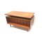 Großer Vintage Schreibtisch mit Holzzeichnung, 1960er 1