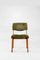 Ico & Luisa Parisi zugeschriebene italienische Esszimmerstühle aus grünem Stoff für Mim, 1960er, 6 . Set 6