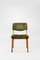 Italian Green Fabric Wooden Dining Chairs attributed to Ico & Luisa Parisi for Mim, 1960s, Set of 6 6