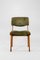 Italian Green Fabric Wooden Dining Chairs attributed to Ico & Luisa Parisi for Mim, 1960s, Set of 6 7