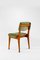 Italian Green Fabric Wooden Dining Chairs attributed to Ico & Luisa Parisi for Mim, 1960s, Set of 6 3
