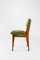 Italian Green Fabric Wooden Dining Chairs attributed to Ico & Luisa Parisi for Mim, 1960s, Set of 6 8