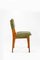 Italian Green Fabric Wooden Dining Chairs attributed to Ico & Luisa Parisi for Mim, 1960s, Set of 6 9