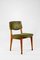 Ico & Luisa Parisi zugeschriebene italienische Esszimmerstühle aus grünem Stoff für Mim, 1960er, 6 . Set 1