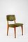 Italian Green Fabric Wooden Dining Chairs attributed to Ico & Luisa Parisi for Mim, 1960s, Set of 6 1