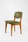 Italian Green Fabric Wooden Dining Chairs attributed to Ico & Luisa Parisi for Mim, 1960s, Set of 6 2