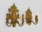 Wandleuchten mit 4 Zweigen aus Vergoldeter Bronze, 19. Jh., 2er Set 4