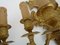Apliques de cuatro brazos de bronce dorado, siglo XIX. Juego de 2, Imagen 7