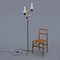Brass Floor Lamp with Opal Glass Diffusers, 1950s 14