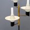 Lámpara de pie de latón con difusores de vidrio opalino, años 50, Imagen 7