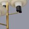 Brass Floor Lamp with Opal Glass Diffusers, 1950s 10