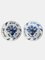 Antique Delftware Plates, 1750s, Set of 2 1