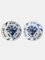 Platos Delftware antiguos, década de 1750. Juego de 2, Imagen 1
