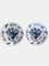 Assiettes Antiques en Faïence de Delft, 1750s, Set de 2 3