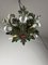Small Ceiling Lamp with 6 Colored Wrought Iron Lights, Italy, 1950s 5