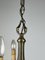 Lámpara de araña de bronce de 5 luces, Italia, años 60, Imagen 8